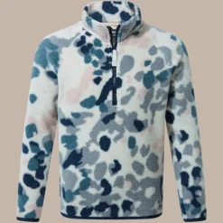 Mellows Half Zip für Kinder | Blue Navy Print