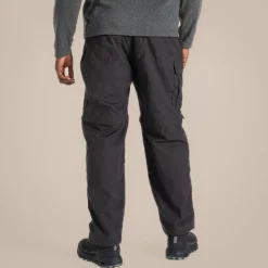Men's Kiwi Zip Off Trousers | Black Pepper
