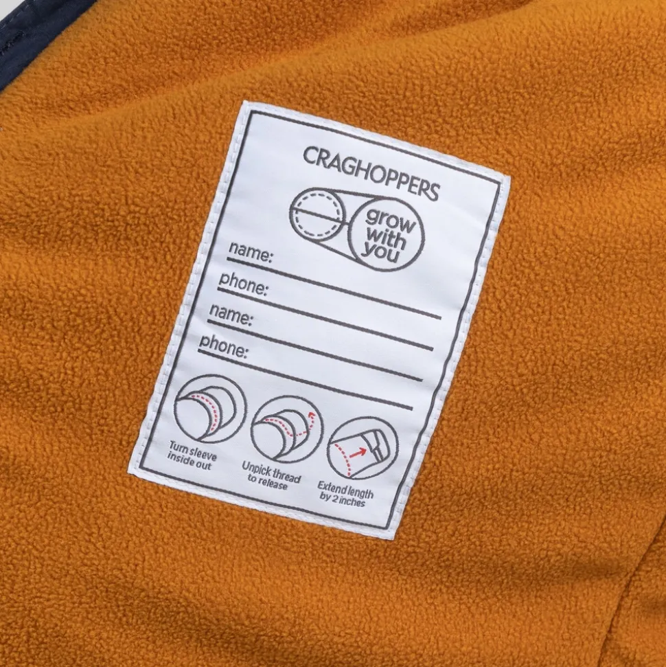 Nephin Jacke für Kinder | Pumpkin Spice / Blue Navy