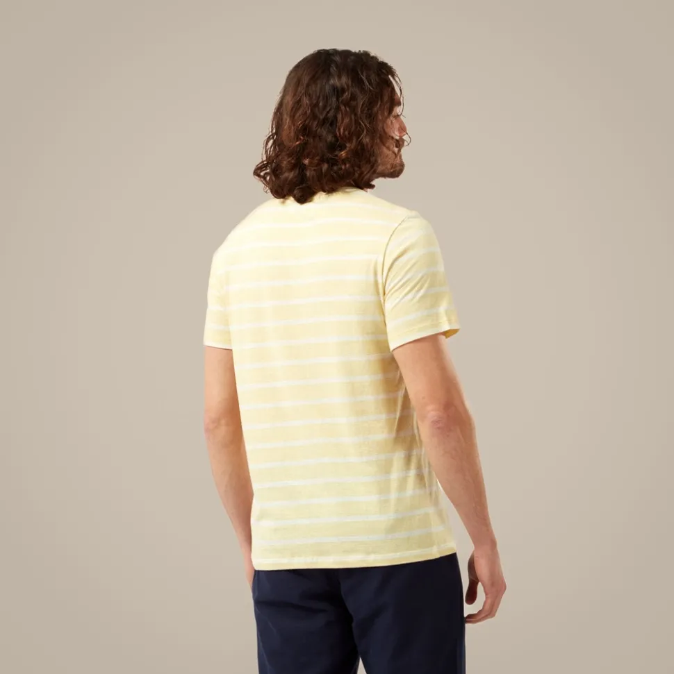 NosiBotanical Sten T-Shirt für Herren | Papyrus Stripe