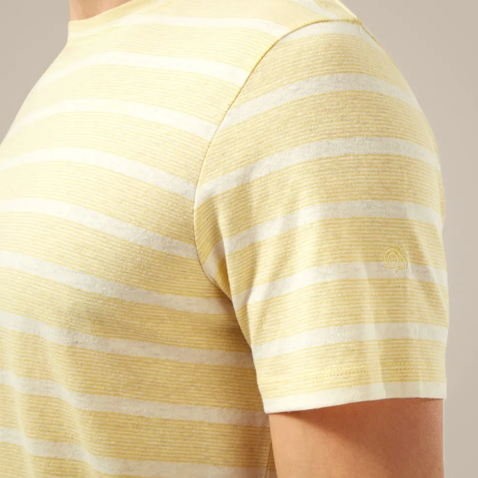 NosiBotanical Sten T-Shirt für Herren | Papyrus Stripe