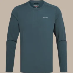 Nosilife Abel Langarm-T-Shirt für Herren | Blue Stone