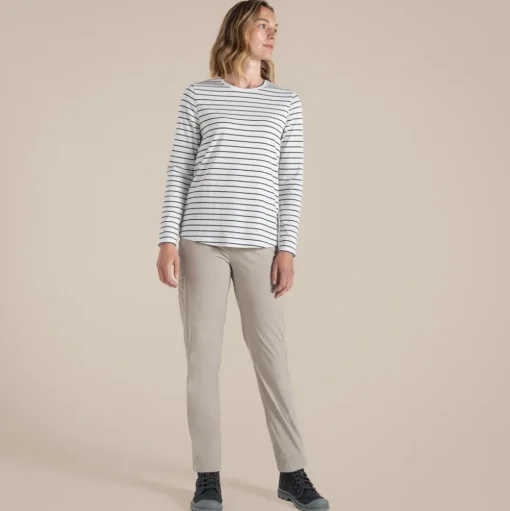 NosiLife Akona Langarmshirt für Damen | Blue Navy Stripe