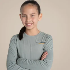 Nosilife Cruz Langarm-T-Shirt für Kinder | Lichen Green