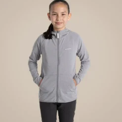 Nosilife Frey Kapuzenjacke für Kinder | Soft Grey Marl