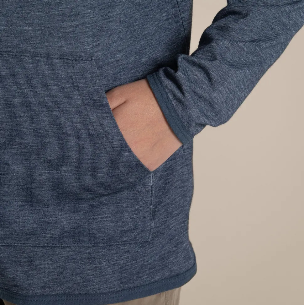 Nosilife Frey Kapuzenjacke für Kinder | Blue Navy Marl