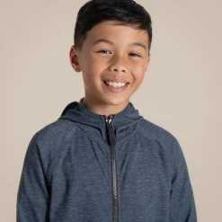 Nosilife Frey Kapuzenjacke für Kinder | Blue Navy Marl