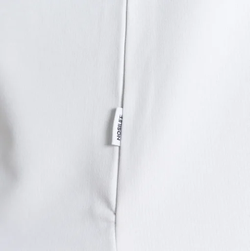 Nosilife Golf Bramshaw Langarm Polohemd für Herren | White