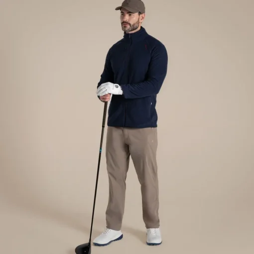 NosiLife Golf Bromsgrove Full Zip Fleece für Herren | Blue Navy