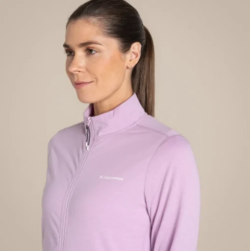 NosiLife Golf Evesham Full Zip Oberteil für Damen | Orchid