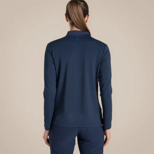 Nosilife Golf Thornbury Langarm Polohemd für Damen | Blue Navy