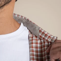 NosiLife Nuoro Check Hemd mit langem Ärmel für Herren | Red Beach Check