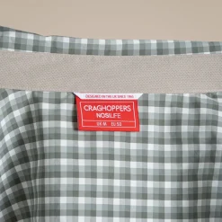 NosiLife Nuoro Check Hemd mit langem Ärmel für Herren | Lichen Green / Ecru Check
