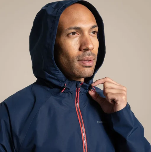 Osuna wasserdichte Jacke für Herren | Blue Navy / Pimento Red