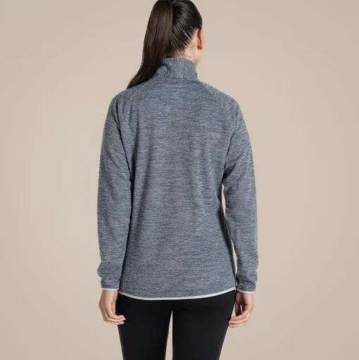Tarvos Fleece mit durchgehendem Reißverschluss für Damen | Storm Grey Marl