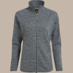 Tarvos Fleece mit durchgehendem Reißverschluss für Damen | Storm Grey Marl