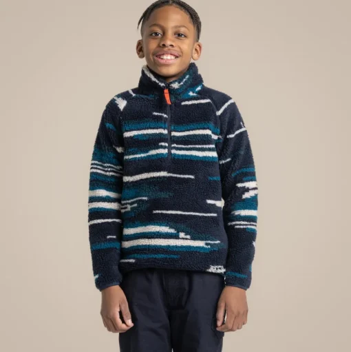 Tivoli Half Zip für Kinder | Blue Navy Print