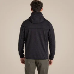 Travos Fleece mit durchgehendem Reißverschluss für Herren | Black Pepper Marl
