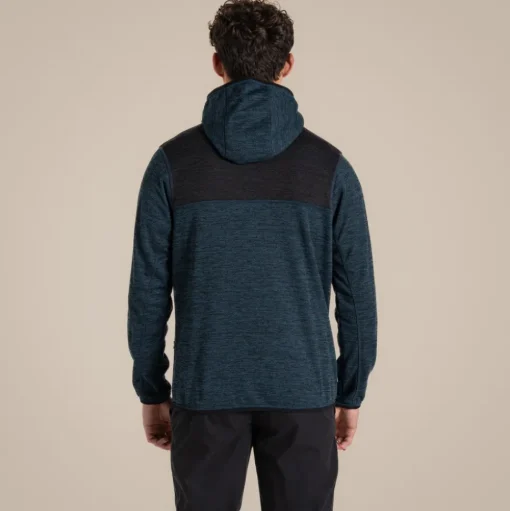 Travos Fleece mit durchgehendem Reißverschluss für Herren | Blue Stone Marl