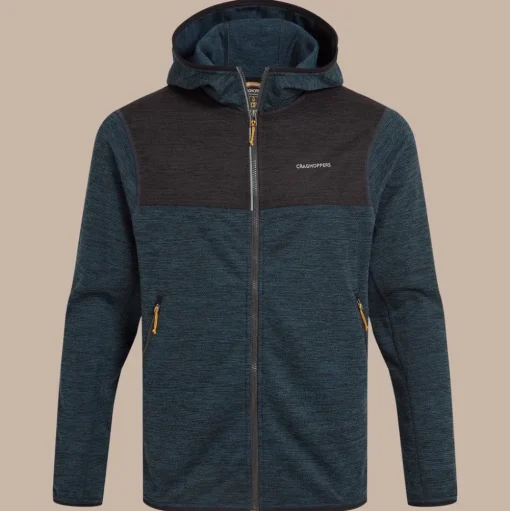 Travos Fleece mit durchgehendem Reißverschluss für Herren | Blue Stone Marl