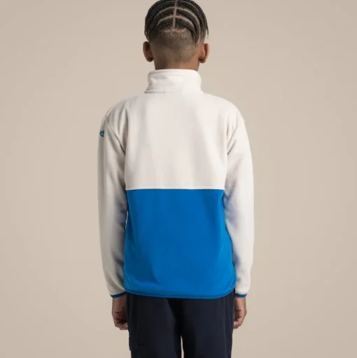 Valo Jacke für Kinder | Ecru / Titan Blue