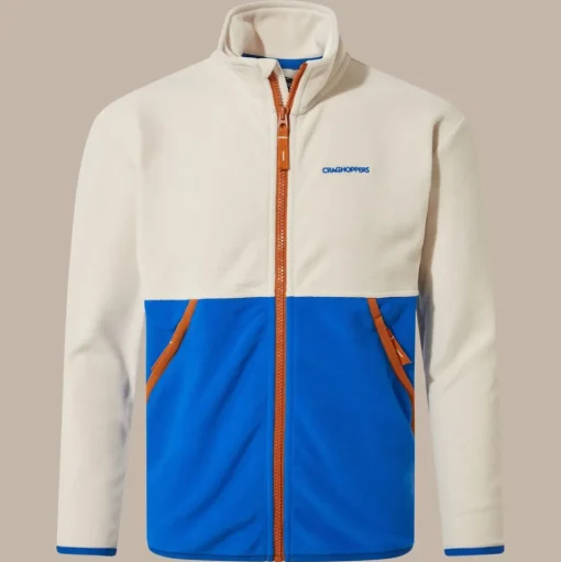 Valo Jacke für Kinder | Ecru / Titan Blue
