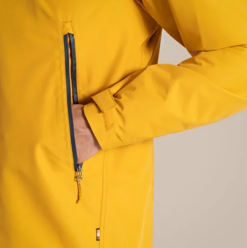 Wasserdichte Vanth-Jacke für Herren | Warbler Yellow / Blue Stone