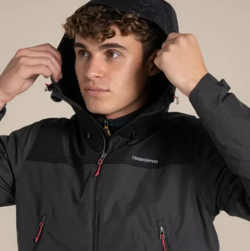 Wasserdichte Vanth-Jacke für Herren | Black Pepper / Black